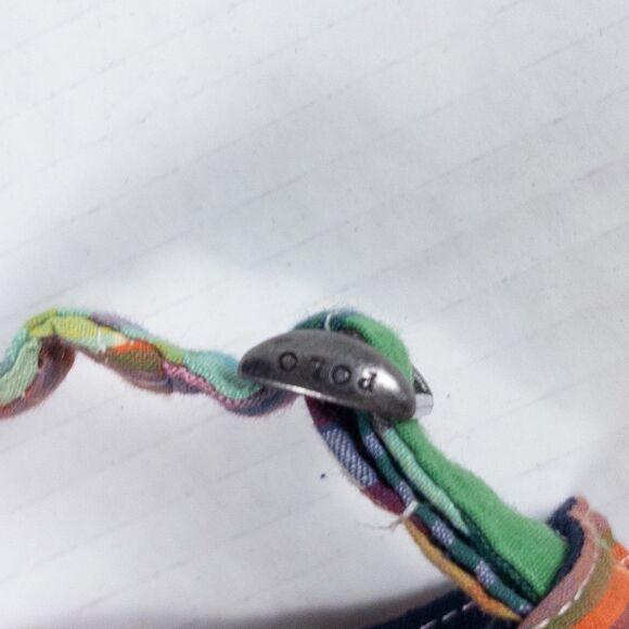 Polo Ralph Lauren Madras Patchwork Plaid Pony Hat Multi Color Adjustable Cap - Picture 6 of 6